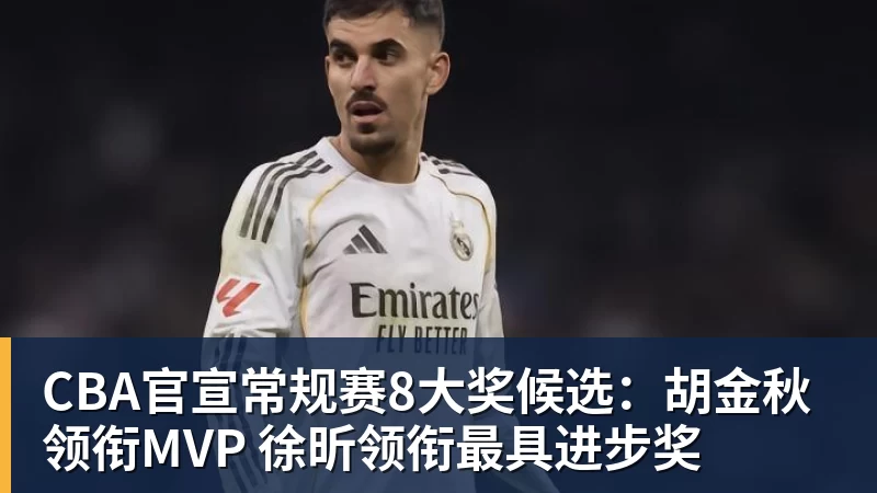 米兰体育CBA官宣常规赛8大奖候选：胡金秋领衔MVP 徐昕领衔最具进步奖